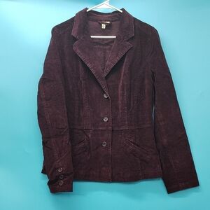 St. John's Bay Deep Burgundy Corduroy Blazer
